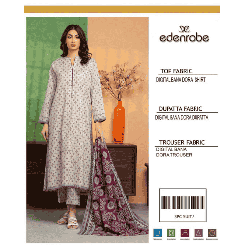 3-Piece Unstitched Lawn Suit