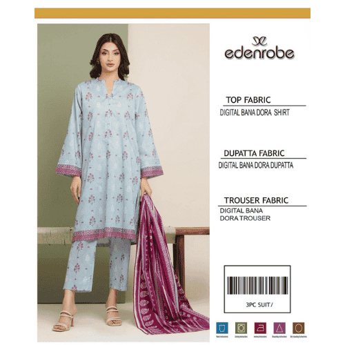 3-Piece Unstitched Lawn Suit