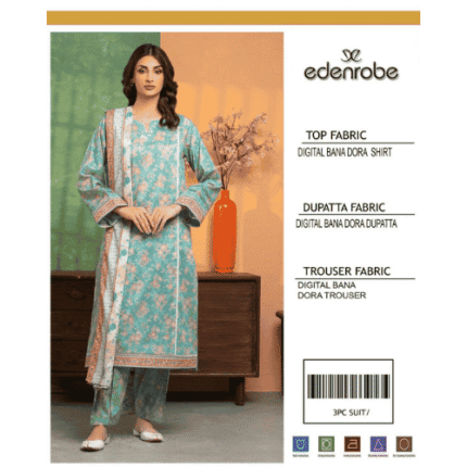 3-Piece Unstitched Lawn Suit