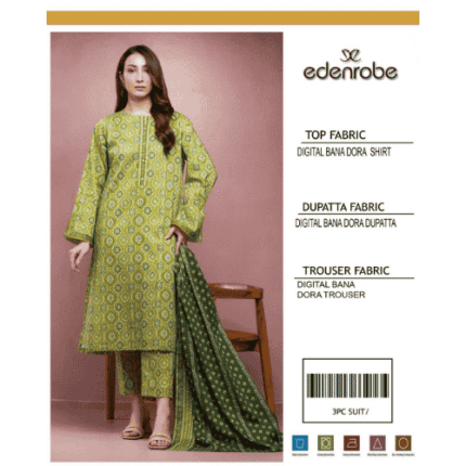 3-Piece Unstitched Lawn Suit