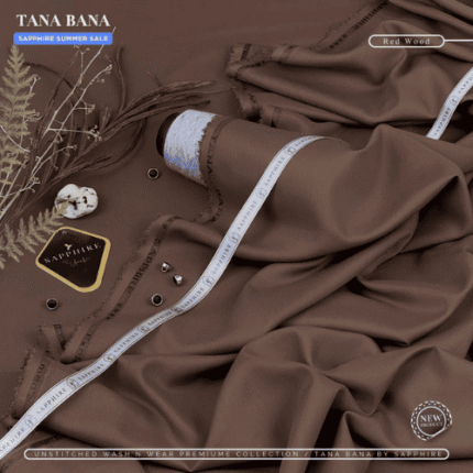 SAPPHIRE (Red Wood) Unstitched Wash & Wear ( TANA BANA )