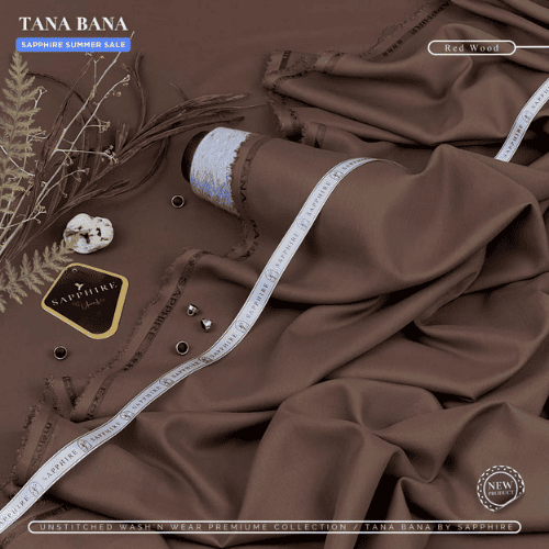 SAPPHIRE (Red Wood) Unstitched Wash & Wear ( TANA BANA )